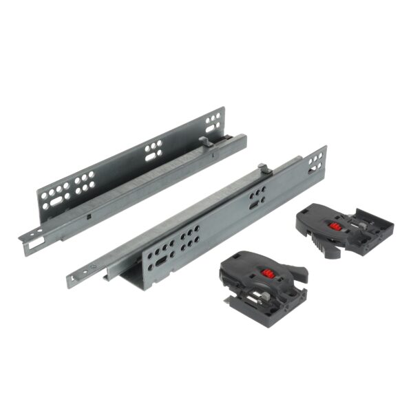 erborgen ladegeleider, gedeeltelijk Uittrekbaar, soft- close, 25 kg, 300 mm, 2D beugels